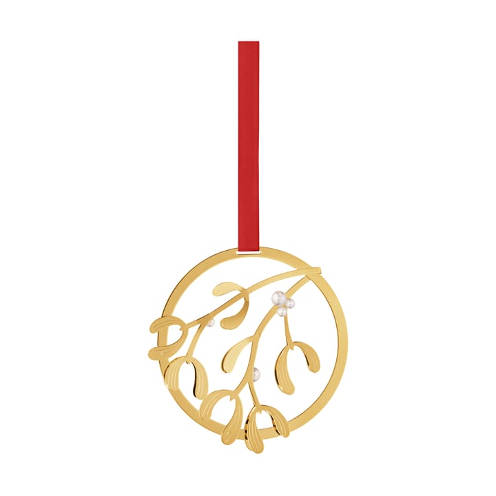Georg Jensen julepynt misteltein - Gullbelagt messing - Georg Jensen