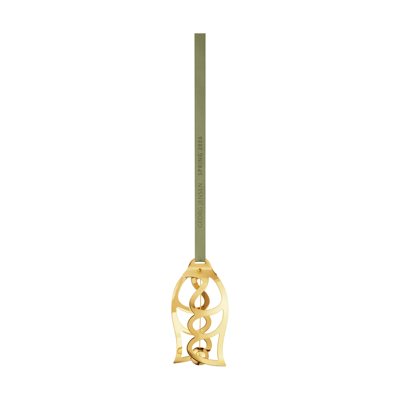 Georg Jensen påskeanheng, Tulipan, 18 K gullbelagt, 2026 Georg Jensen