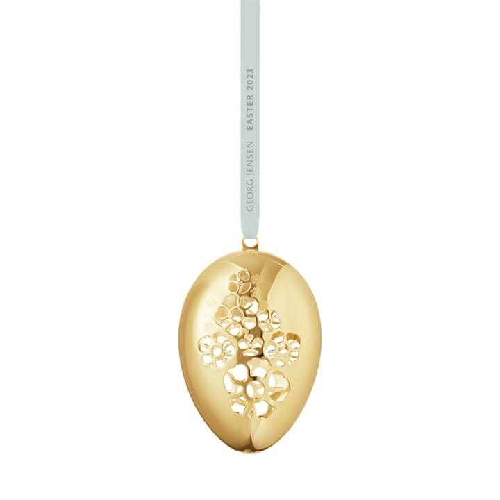 Georg Jensen påskeegg med oppheng 2023, Gull-dekor Georg Jensen
