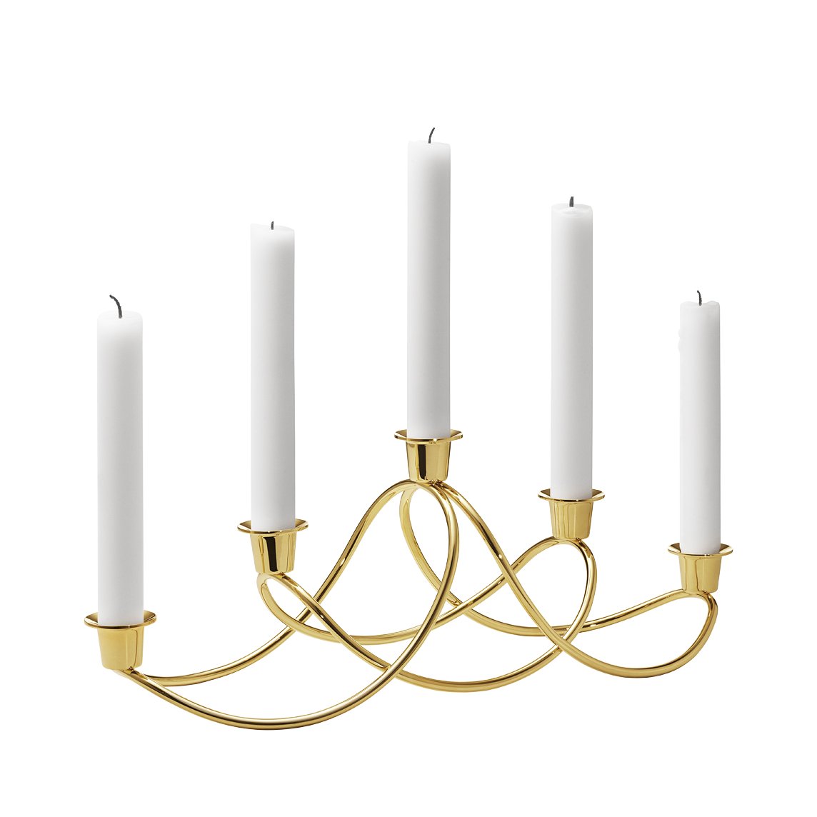 Georg Jensen Harmony lysestake forgylt