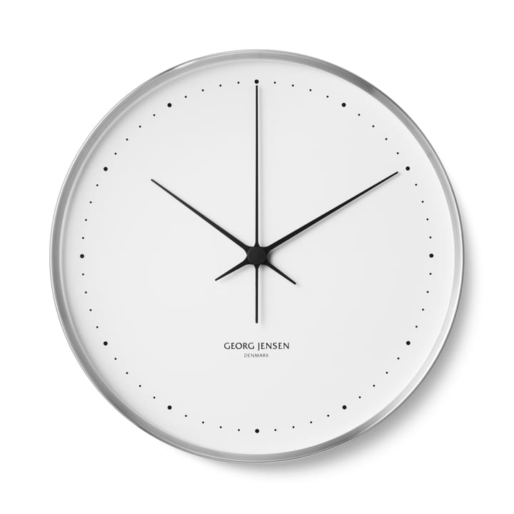 Henning koppel veggur Ø 40 cm, Stål-hvit Georg Jensen