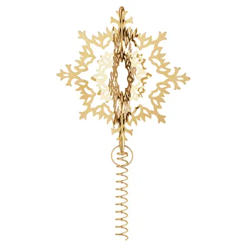 Ice Flower juletrestopp - Gullbelagt - Georg Jensen