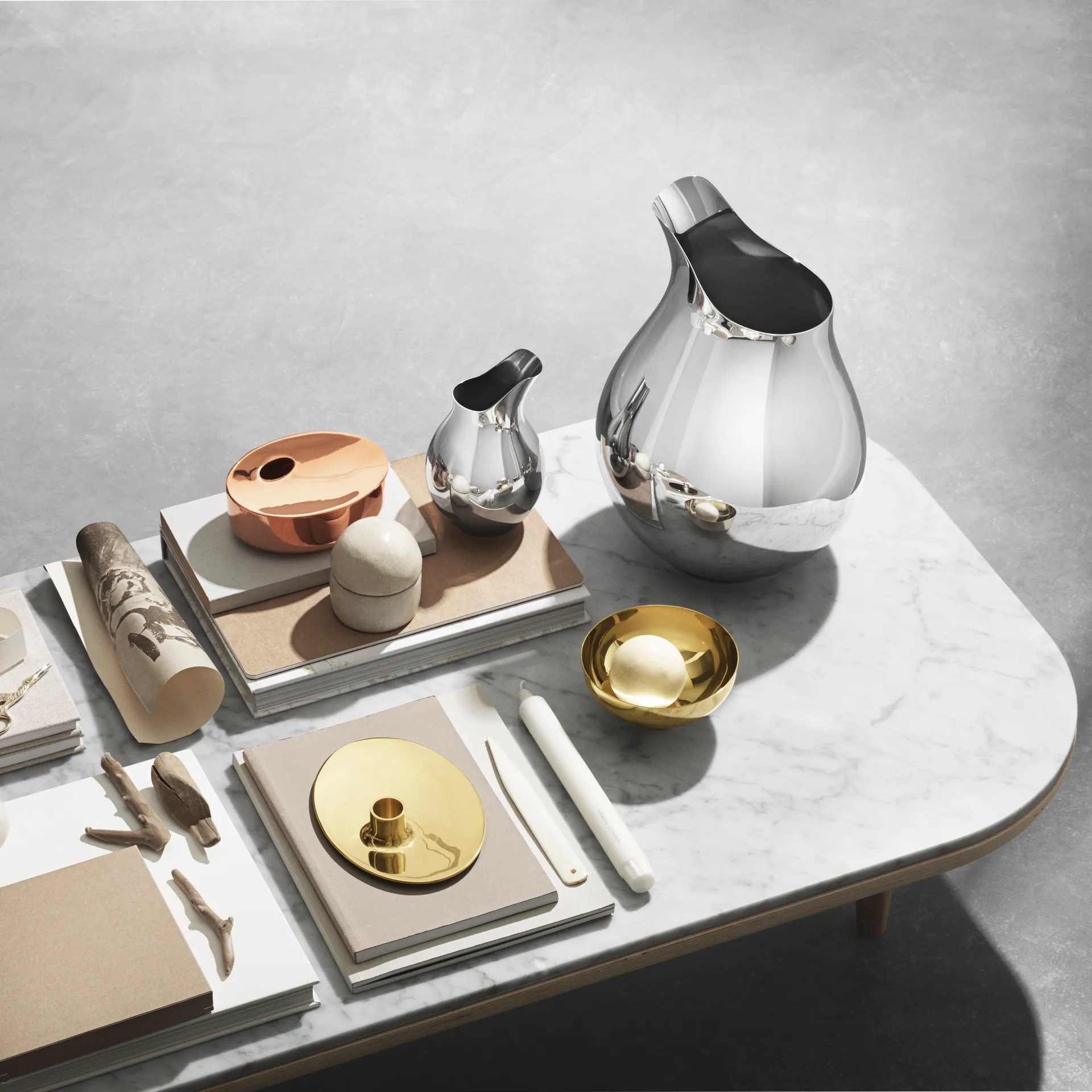 Ilse skål messing, Diameter 12,5 cm Georg Jensen