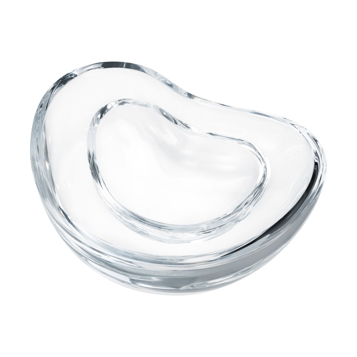 Georg Jensen Indulgence kaviarskål Klar | Skandinavisk Design | Serveringsfat | Gjennomsiktig