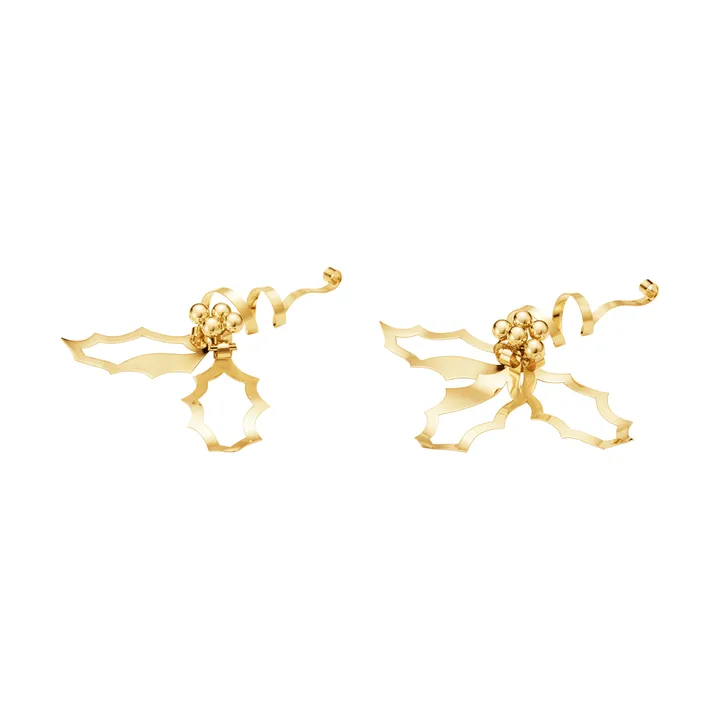 Julepynt for bordet 2026 - Gull, 2 deler - Georg Jensen