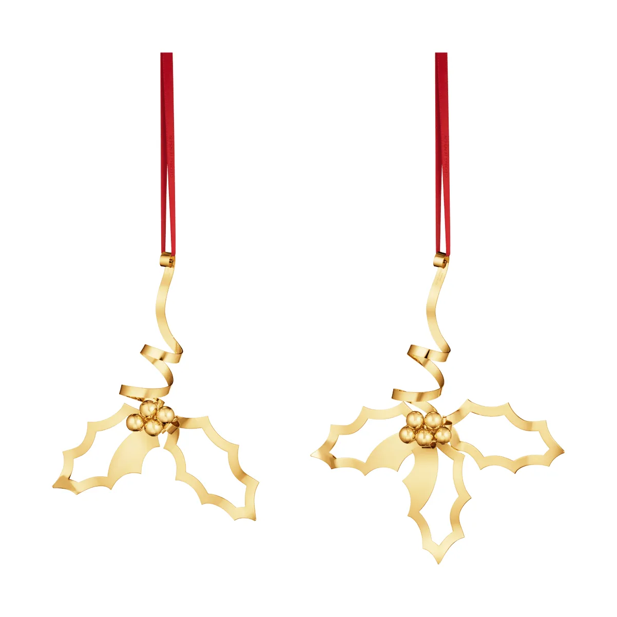 Julepynt for bordet 2026, Gull, 2 deler Georg Jensen