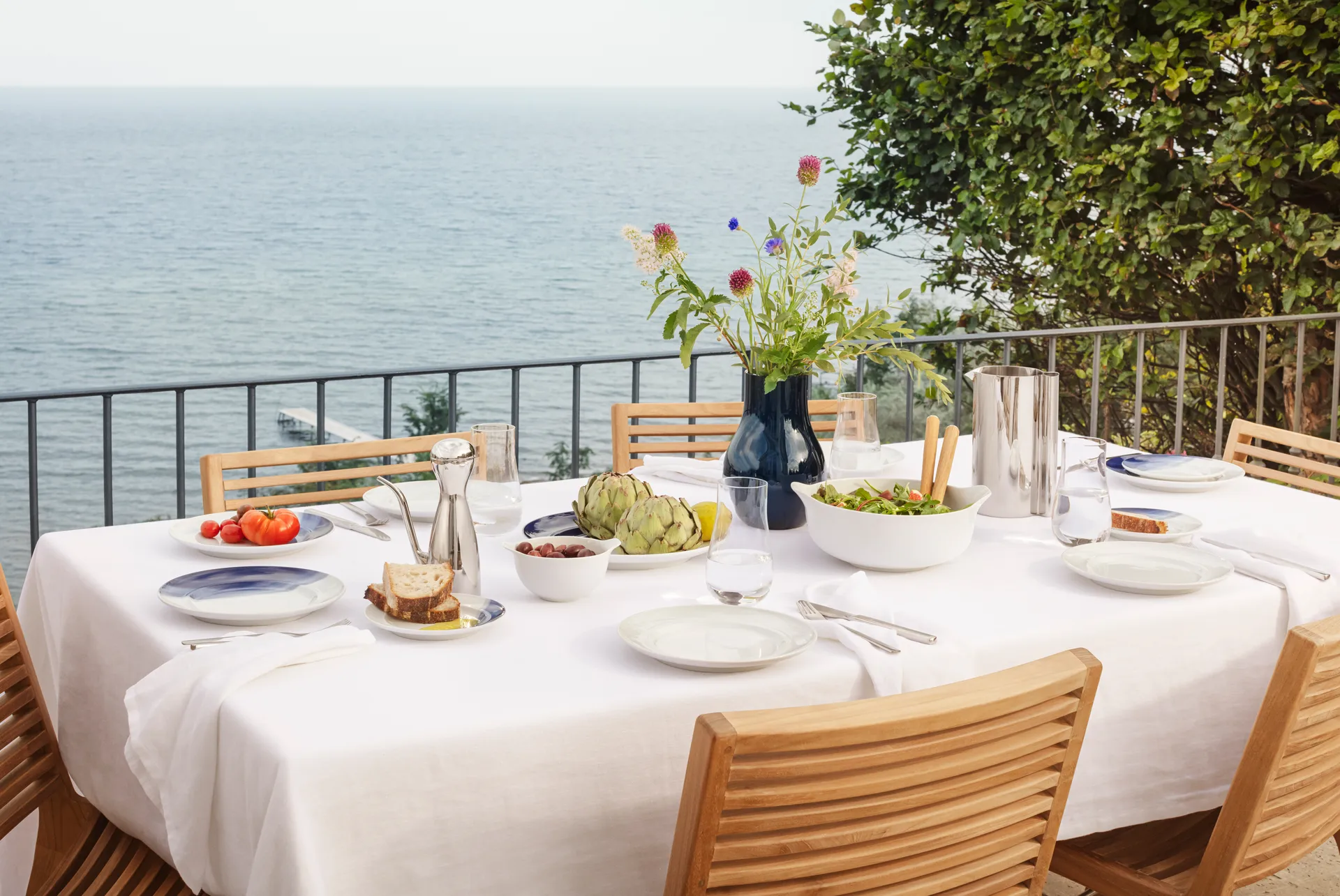 Koppel lunsjtallerken Ø22 cm, Hvit Georg Jensen