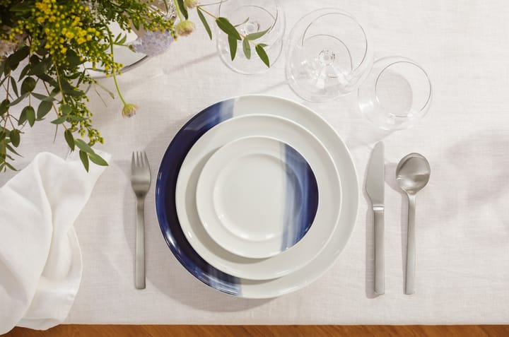 Koppel lunsjtallerken dekor Ø22 cm, Hvit-blå Georg Jensen