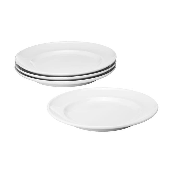 Koppel sidetallerken Ø16 cm 4-pk - Hvit - Georg Jensen