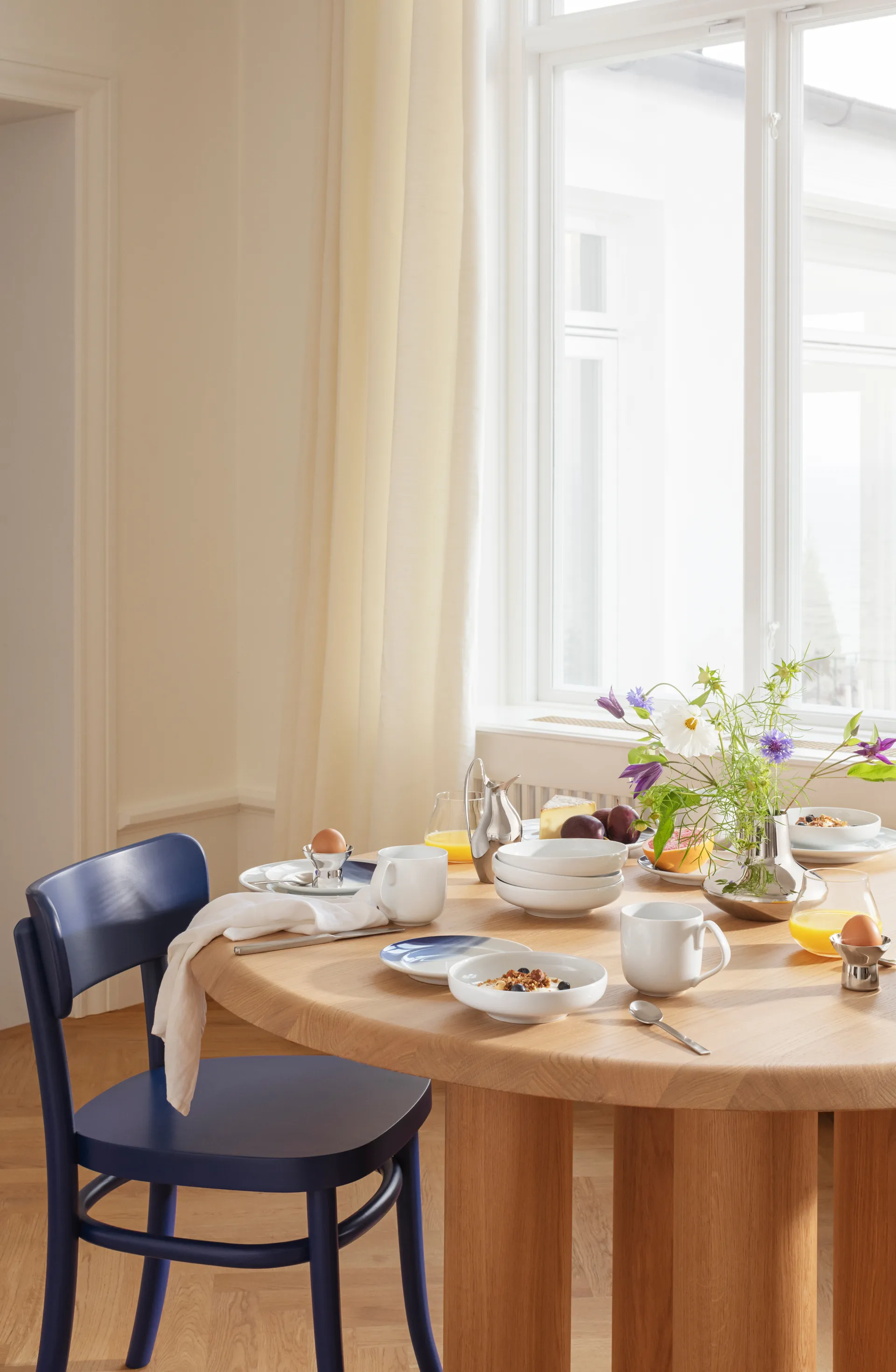 Koppel sidetallerken Ø16 cm, Hvit Georg Jensen