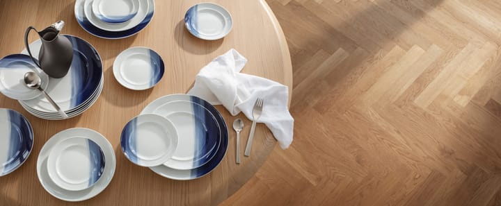 Koppel sidetallerken dekor Ø16 cm, Hvit-blå Georg Jensen