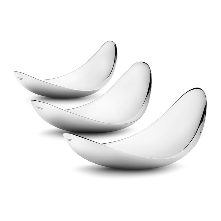 Leaf serveringsfat sett, 3-pakn. Georg Jensen