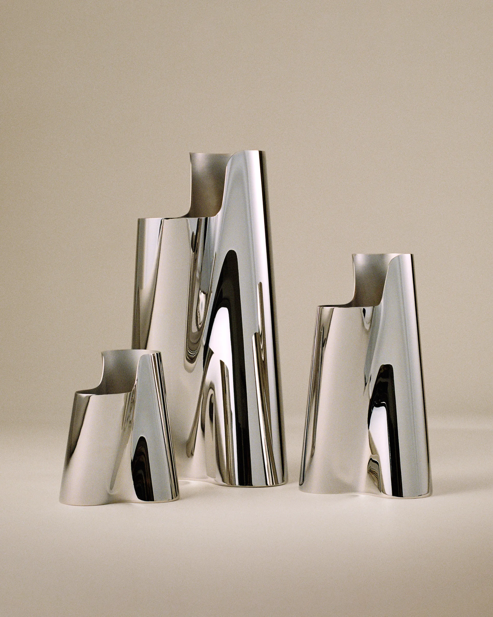 Lituus gulvvase 49,8 cm, Rustfritt stål Georg Jensen