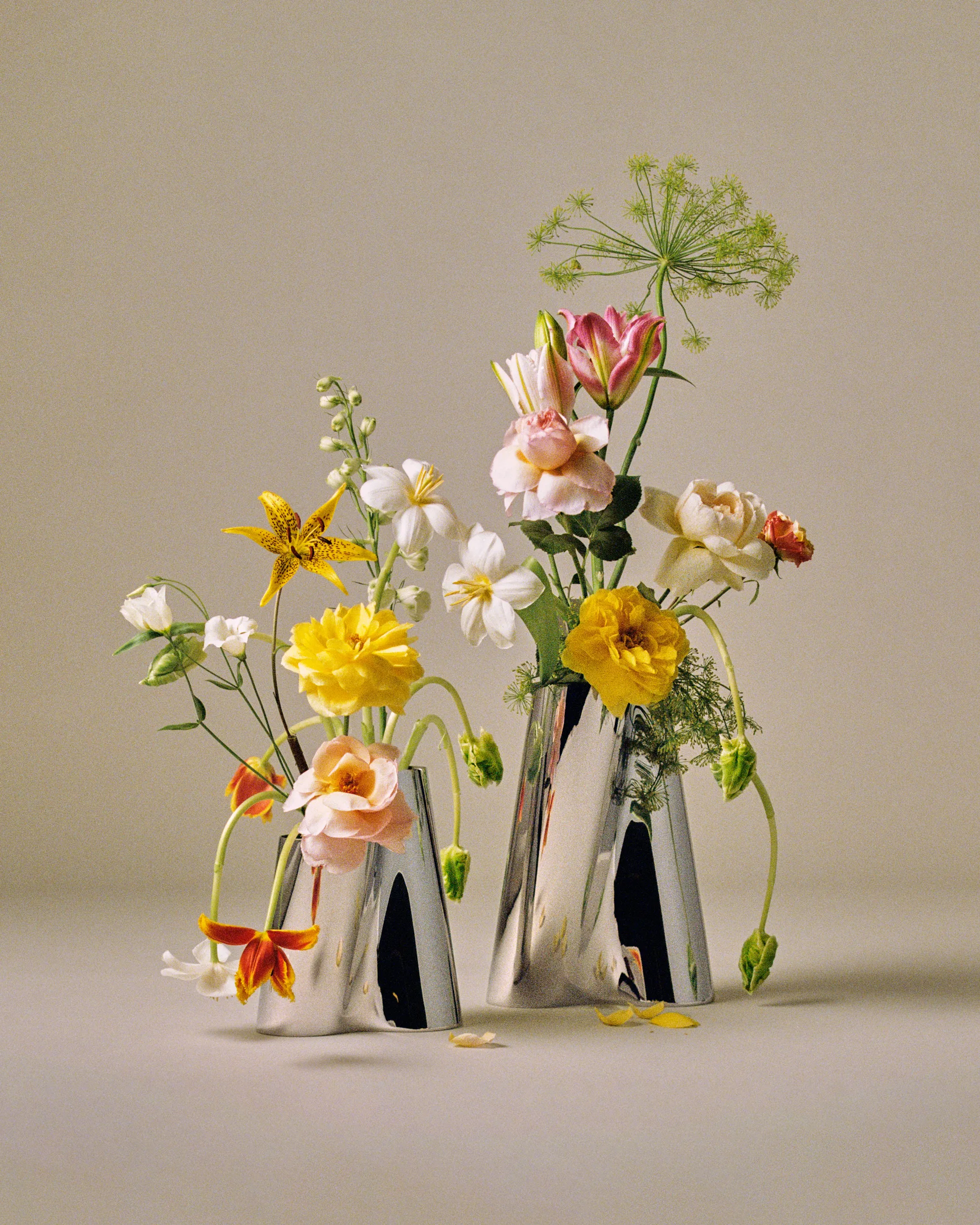 Lituus vase medium 20,4 cm, Rustfritt stål Georg Jensen