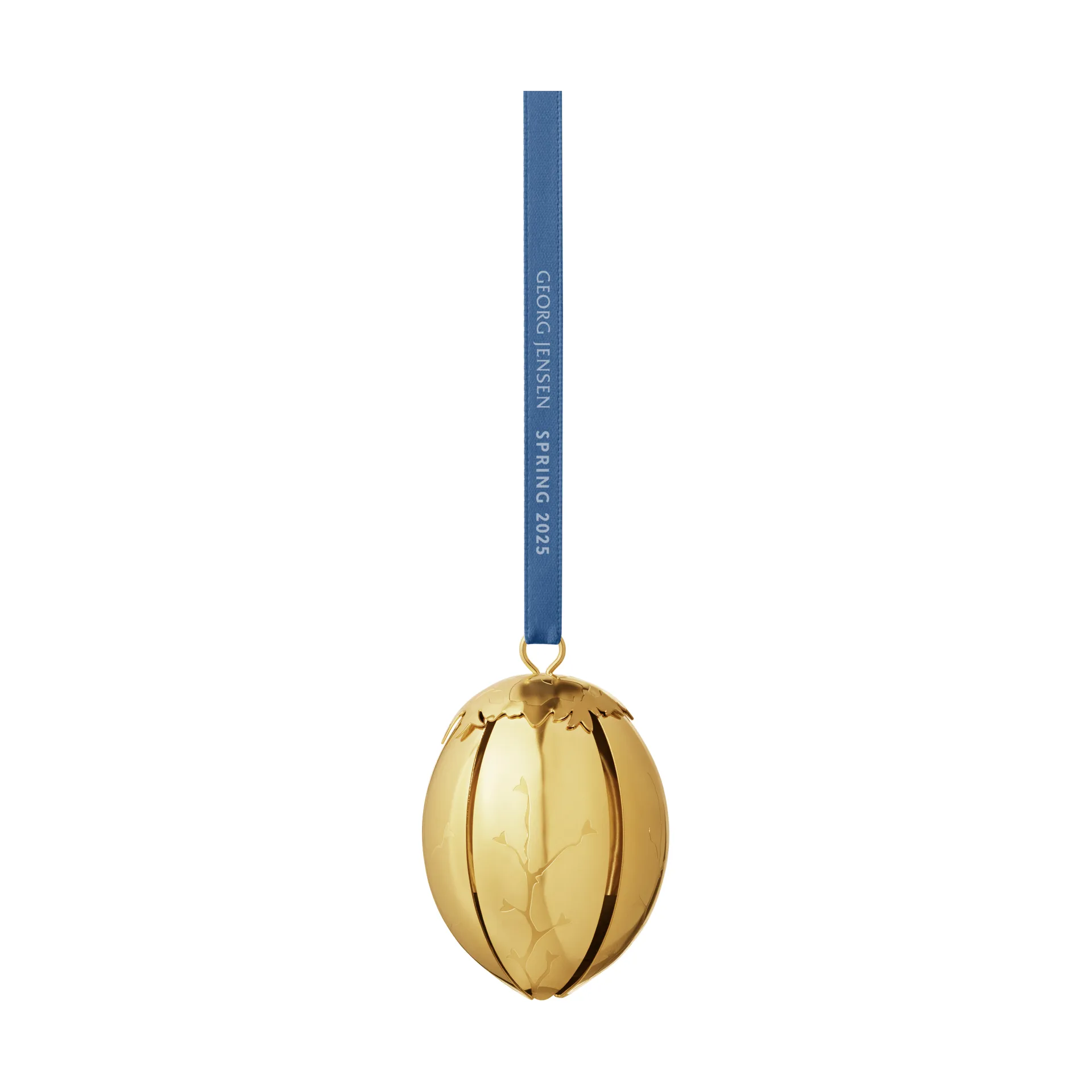 Spring 2025 dekorasjonsegg påskeanheng, Gullplettert rustfritt stål Georg Jensen