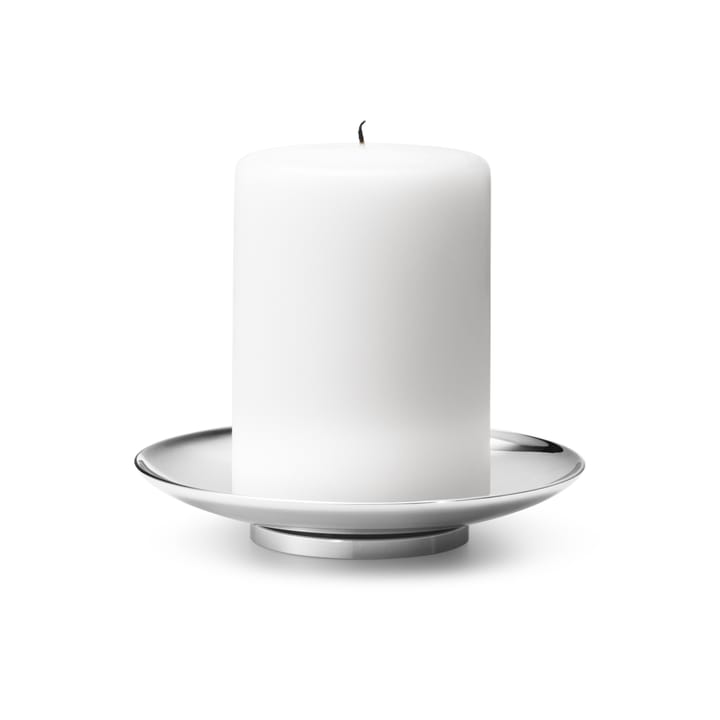 Tunes Pillar lysestake Ø12,2 cm, Rustfritt stål Georg Jensen