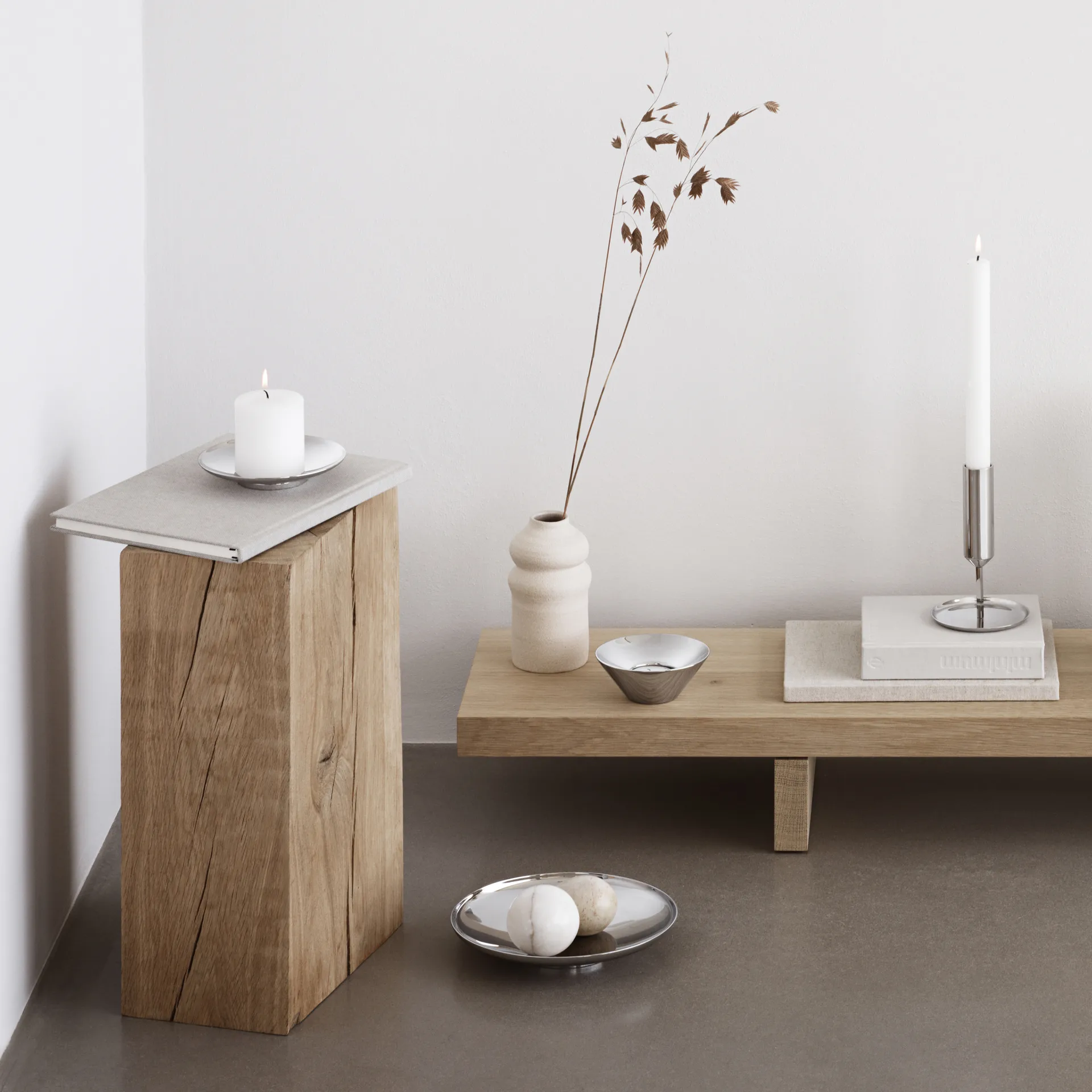 Tunes telysestake Ø10,2 cm, Rustfritt stål Georg Jensen