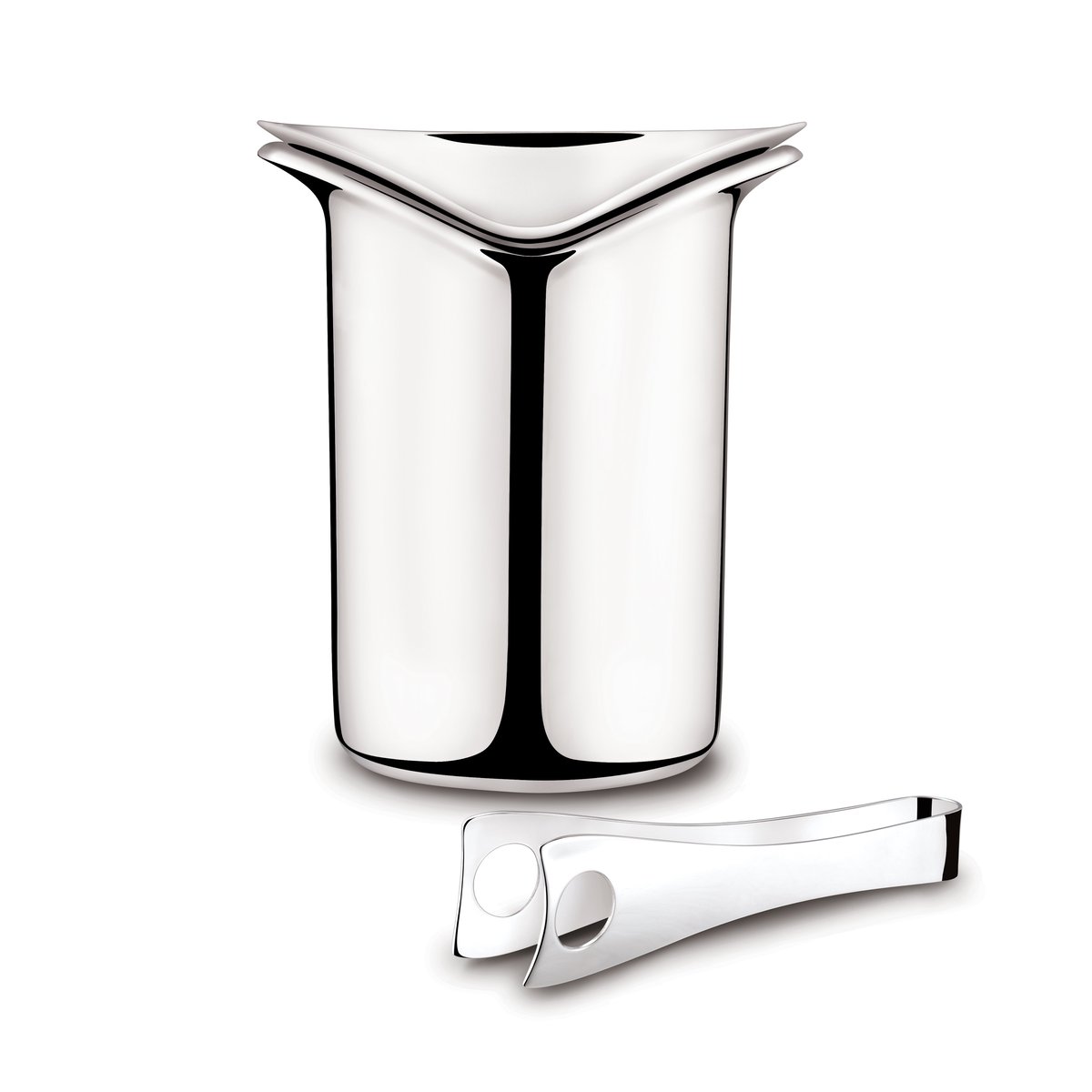 Georg Jensen Wine ishink med tang 21 cm | Skandinavisk Design | Isbøtter | Grå