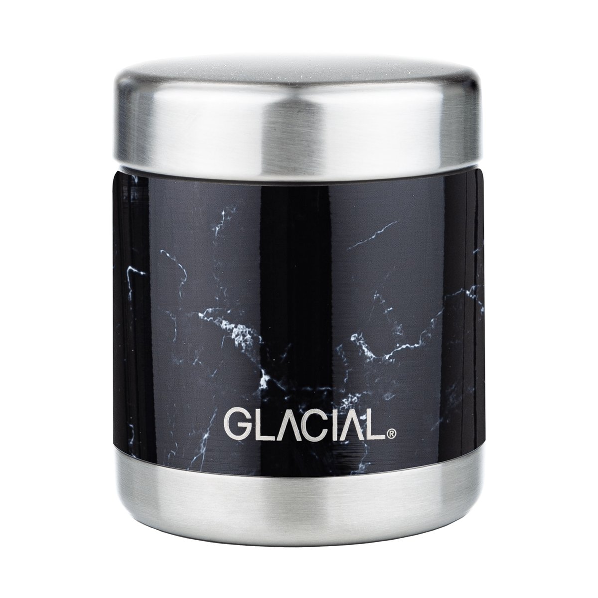 Glacial mattermos 450 ml Black marble | Skandinavisk Design | Termoser | Svart