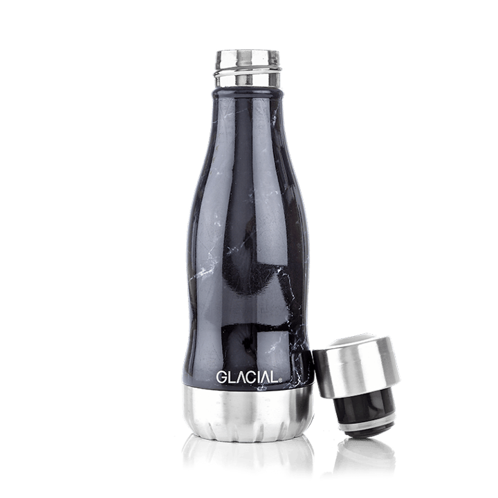 Glacial vannflaske 280 ml - Black marble - Glacial