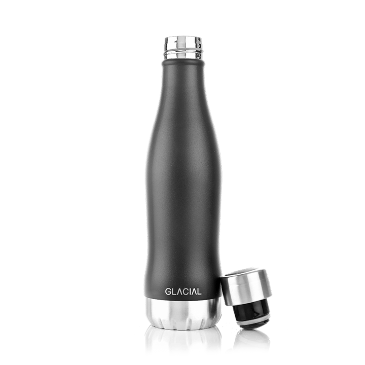 Glacial vannflaske 400 ml - Matte black - Glacial