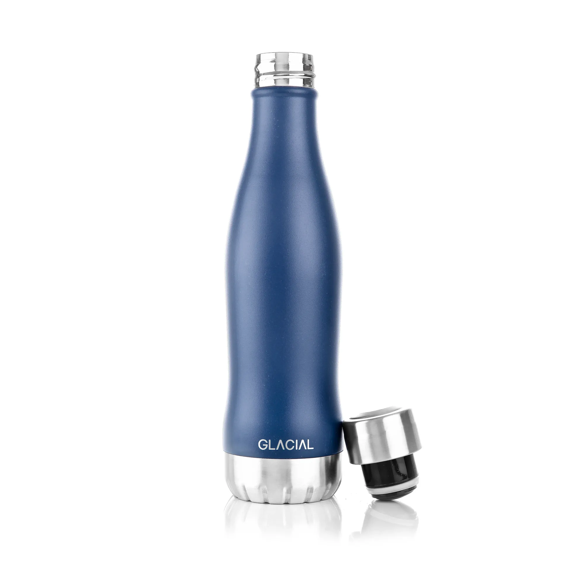 Glacial vannflaske 400 ml, Matte navy Glacial