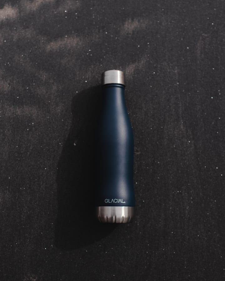 Glacial vannflaske 400 ml, Matte navy Glacial