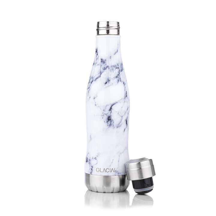 Glacial vannflaske 400 ml - White marble - Glacial
