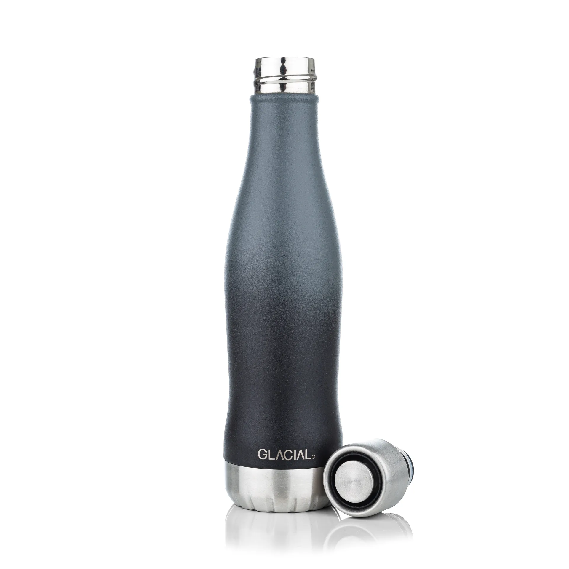 Glacial vannflaske active 400 ml, Gray fade Glacial