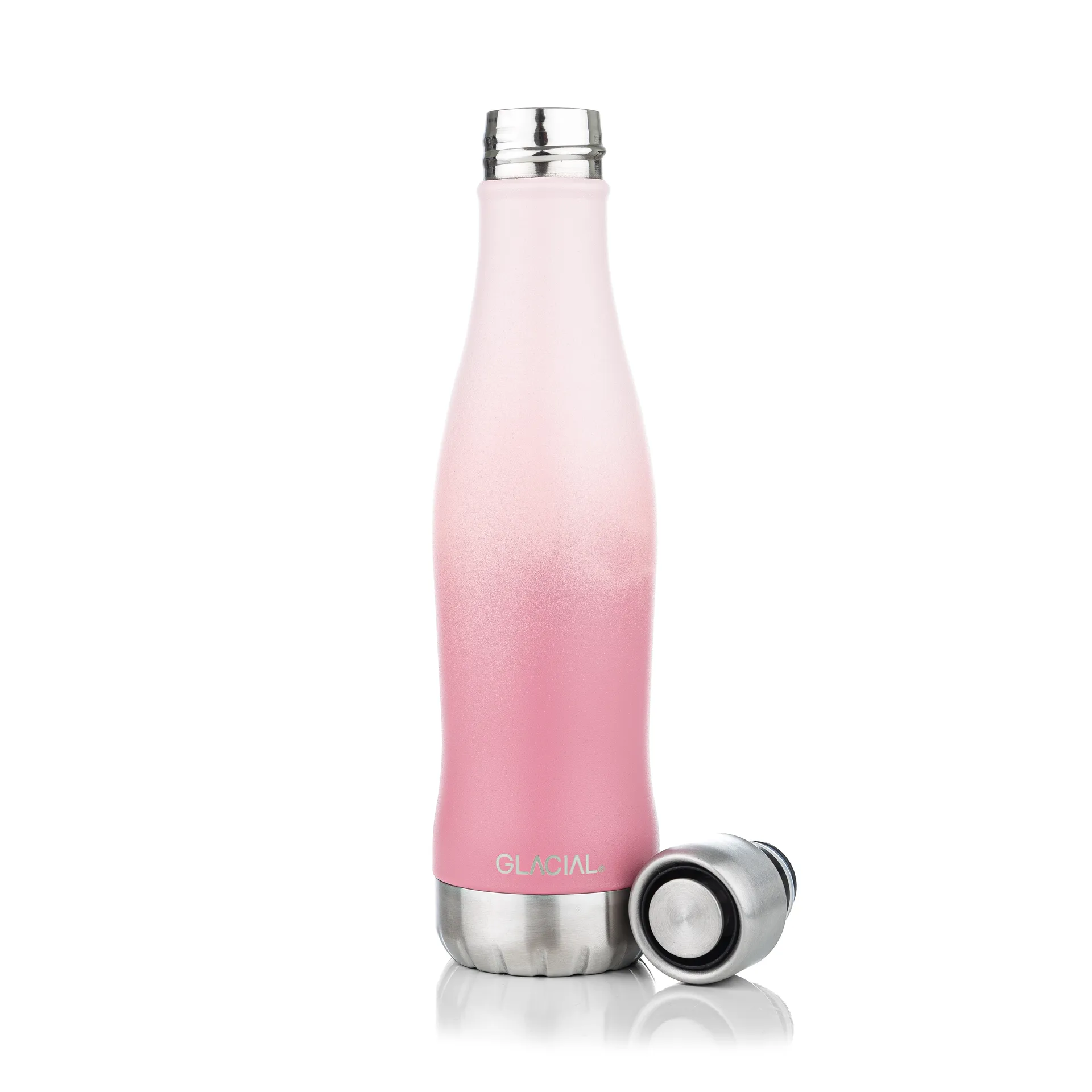 Glacial vannflaske active 400 ml, Pink fade Glacial