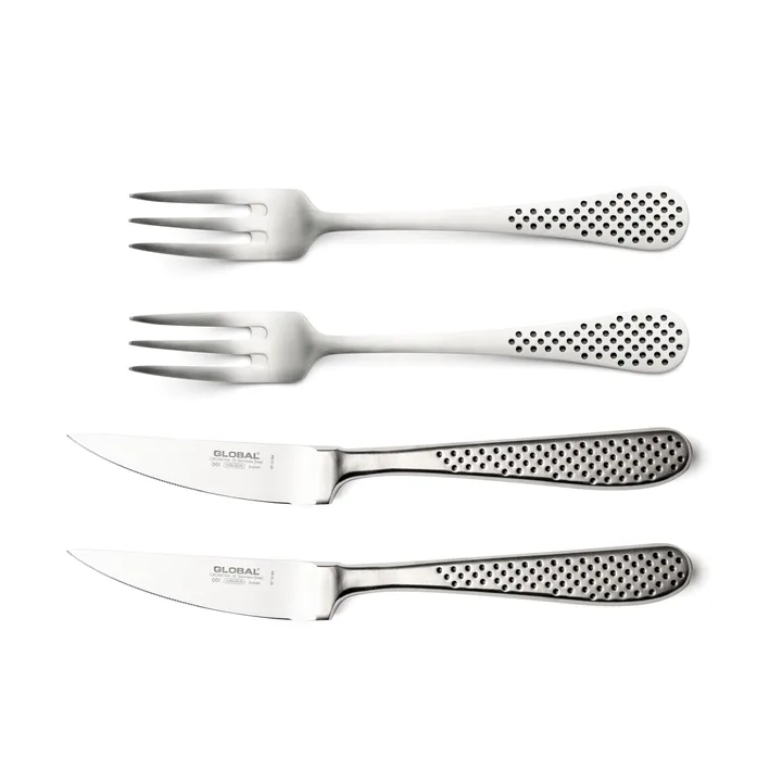 Classic bestikksett - Rustfritt stål, 4 deler - Global