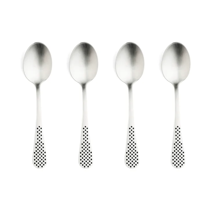 Classic kaffeskje - Rustfritt stål, 12,5 cm, 4-pakning - Global