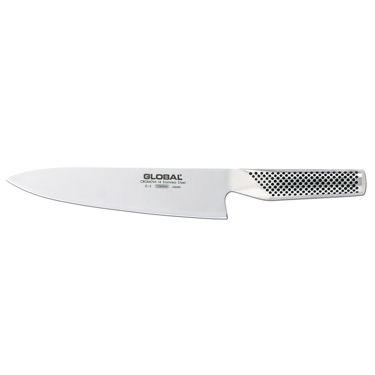 Global G-2 kokkekniv 20 cm rustfritt stål | Skandinavisk Design | Kokkekniver | Sølv