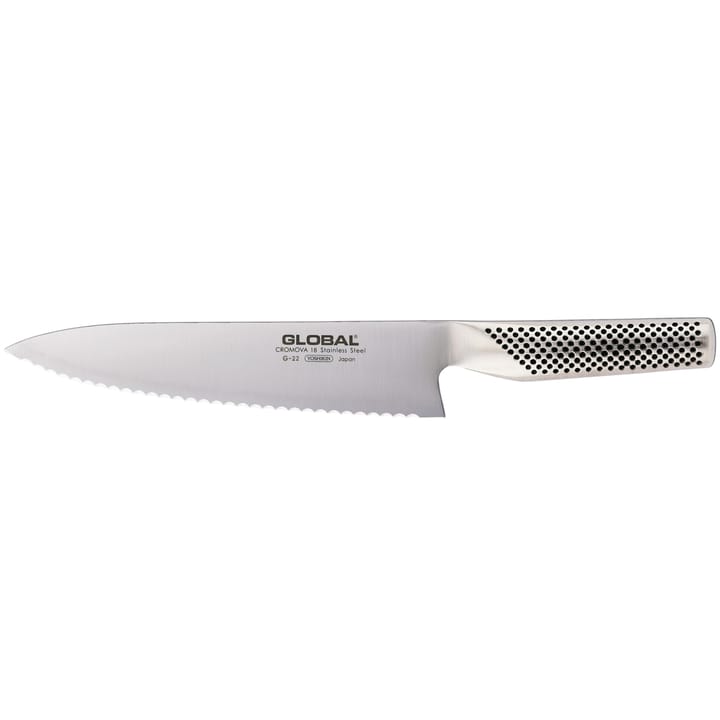 Global G-22R brødkniv 20 cm tagget - rustfritt stål - Global