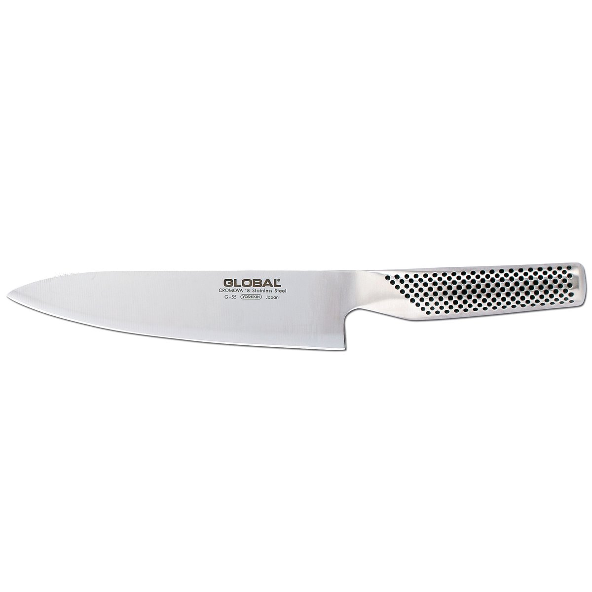 Global G-55 kokkekniv 18 cm Rustfritt stål | Skandinavisk Design | Kokkekniver | Sølv