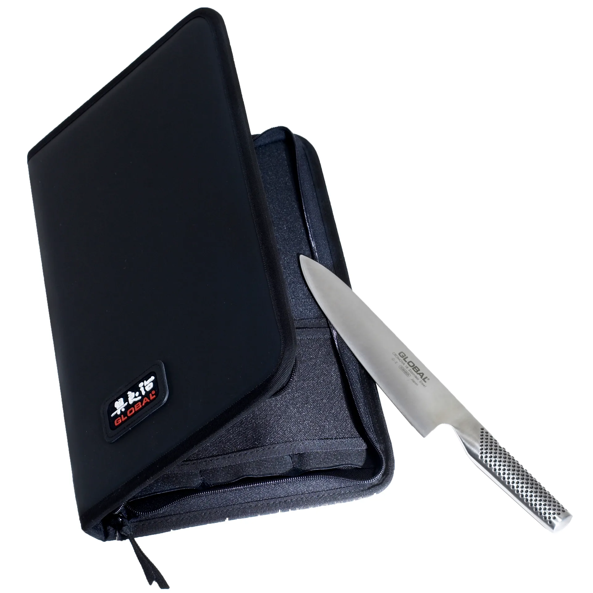 Global G-666/07 knivetui med glidelås, 7 lommer Global