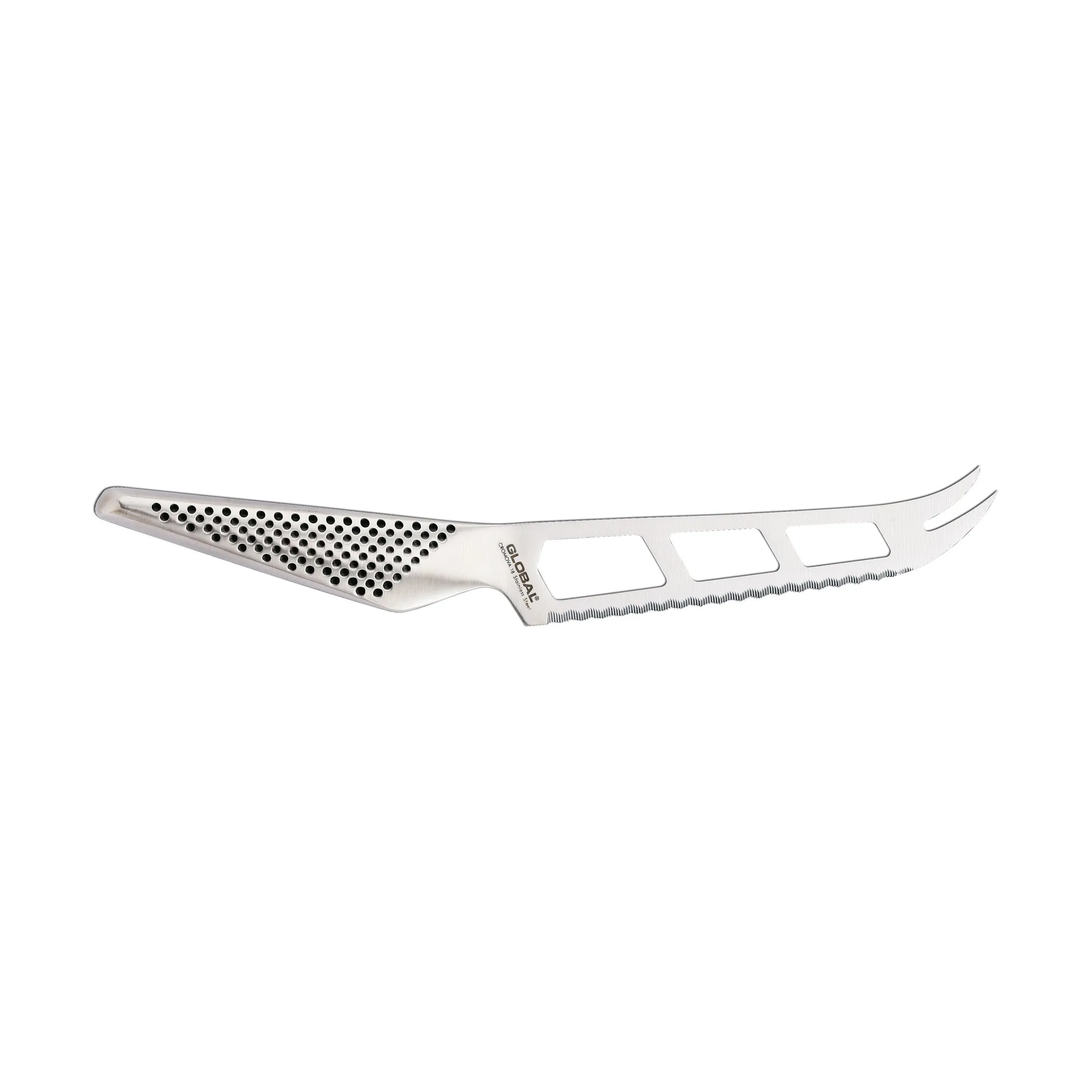 Global GS-10 ostekniv perforert 14 cm, rustfritt stål Global