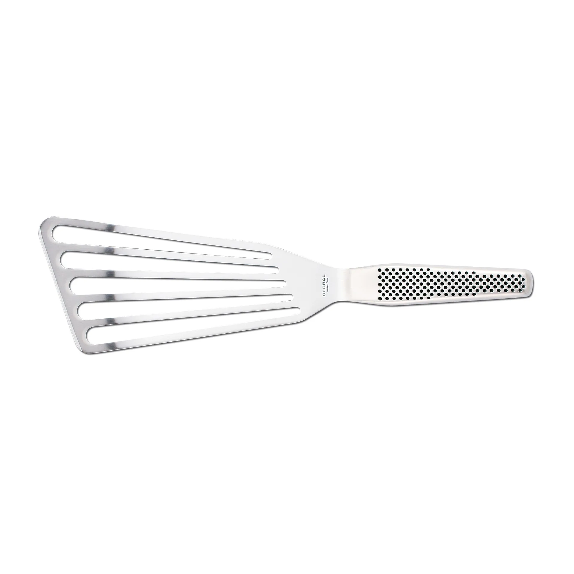 Global GS-27 Stekespade perforert vinklet 27 cm, rustfritt stål Global