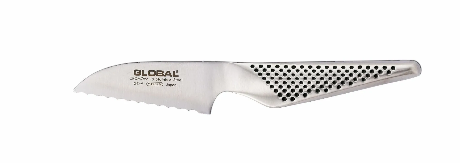 Global GS-9 tomatkniv 8 cm, Rustfritt stål Global