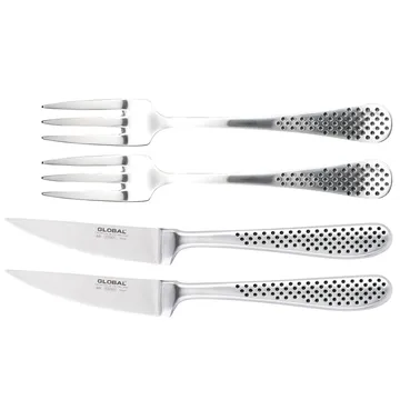 Global GT-102 bestikksett 4 deler - rustfritt stål - Global