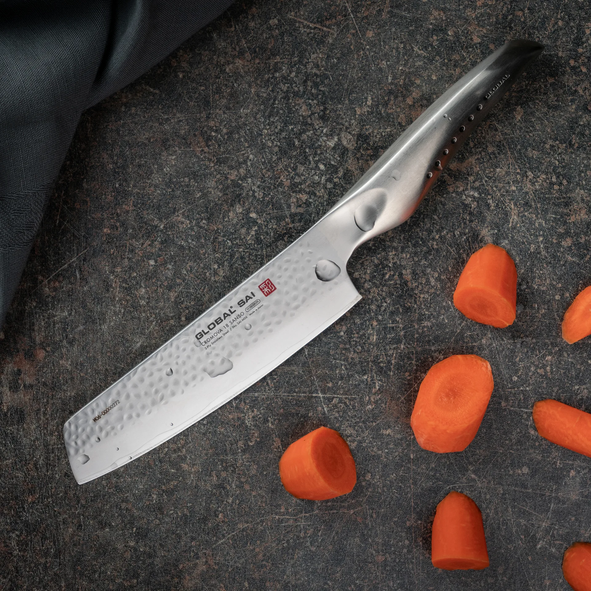 Global SAI-M06 Grønnsakshakke 15 cm, rustfritt stål Global