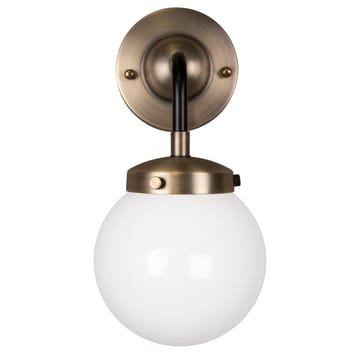 Alley 1 vegglampe IP44 - Antikkmessing-hvit - Globen Lighting