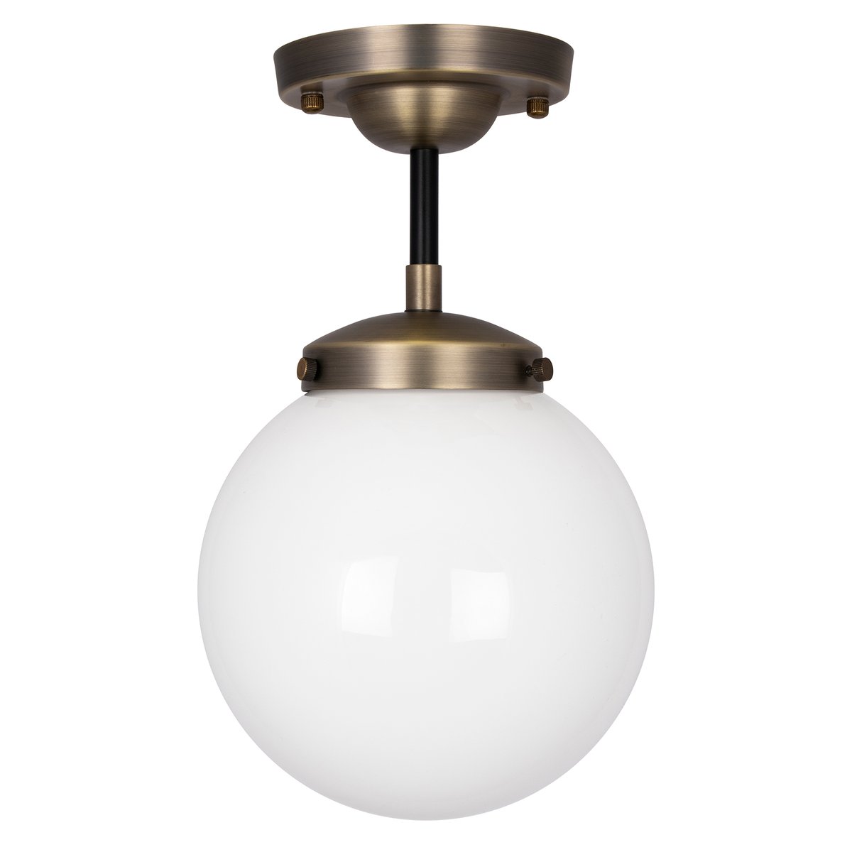 Bilde av Globen Lighting Alley plafond IP44 Antikkmessing-hvit