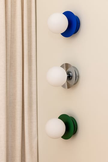 Art Deco IP44 vegglampe/takplafond - Blå-Hvit - Globen Lighting