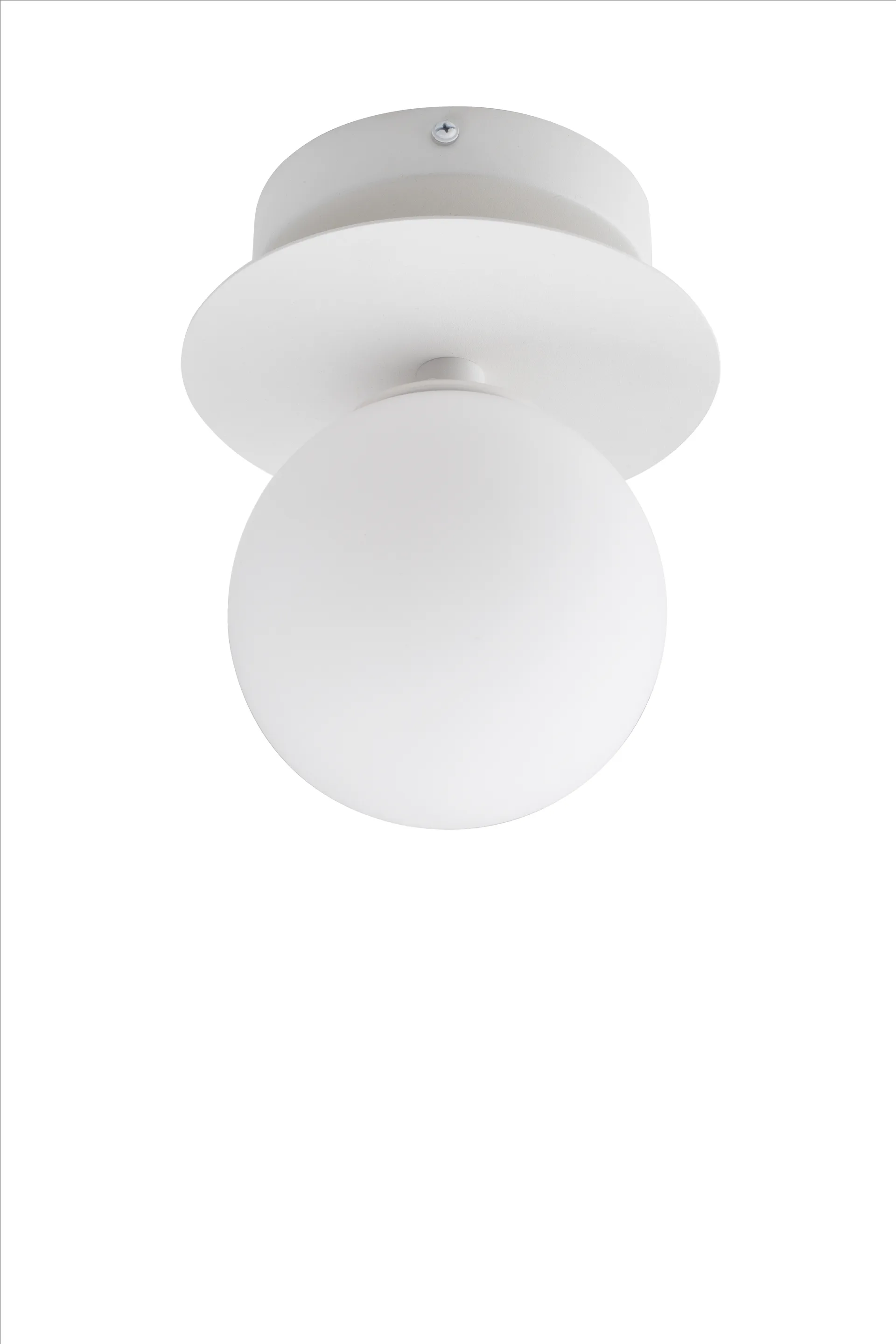 Art Deco IP44 vegglampe/takplafond, Hvit Globen Lighting