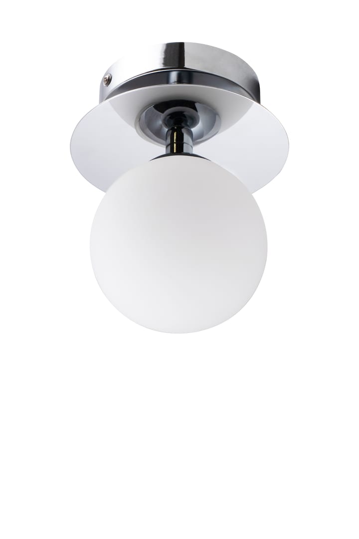 Art Deco IP44 vegglampe/takplafond - Krom-hvit - Globen Lighting