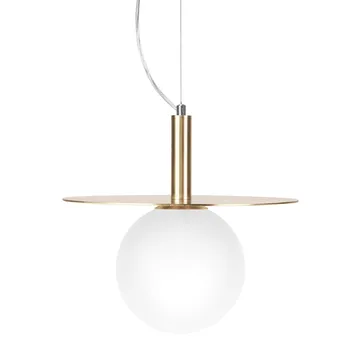 Art Deco taklampe - Messing-opalglass - Globen Lighting