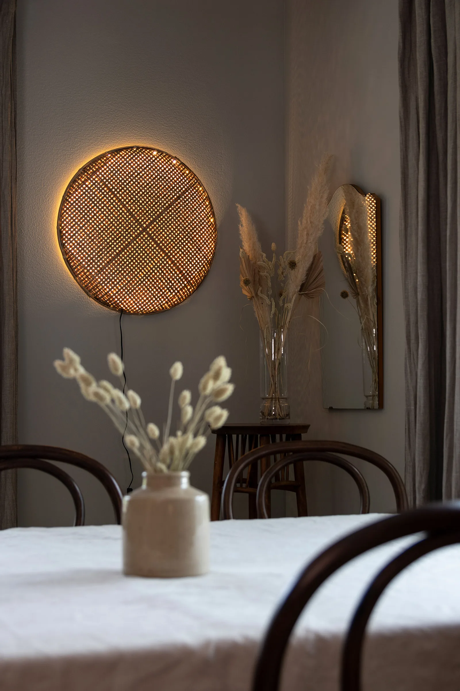 Aruba vegglampe Ø50 cm, Brun Globen Lighting