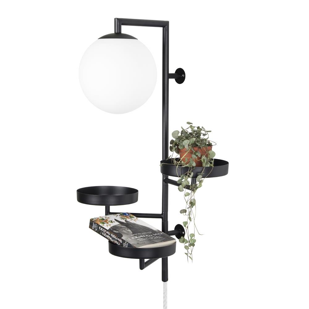 Globen Lighting Astoria vegglampe sort
