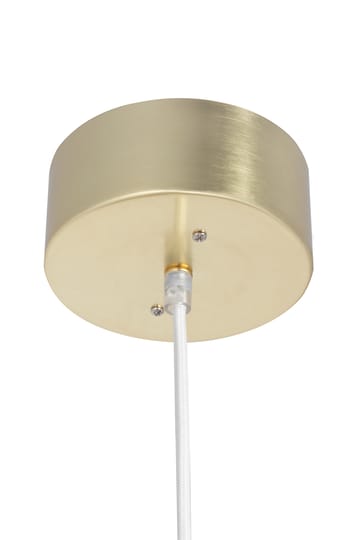 Astrid pendel Ø 20 cm - Børstet messing-hvit - Globen Lighting